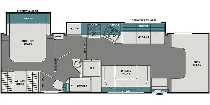 Coachmen Leprechaun Premier 311FS floor plan