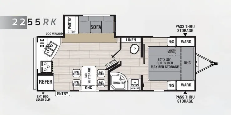Coachmen Spirit 2255RK floor plan