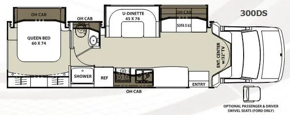 2015 Coachmen Concord 300DS floor plan