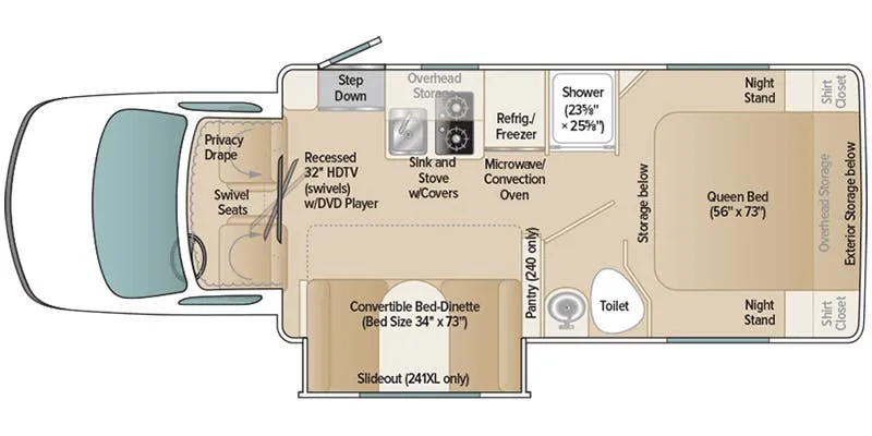 Coach House Platinum II 241XL DQ floor plan
