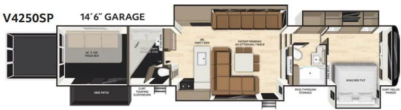 Axiom Vendetta V4250SP floor plan