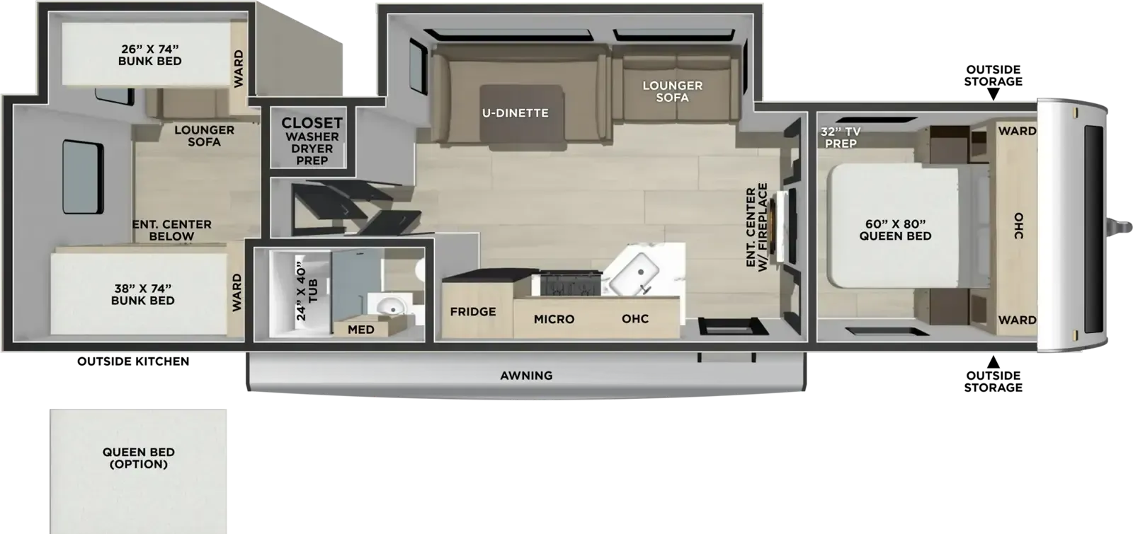 Coachmen Shasta 33DS floor plan