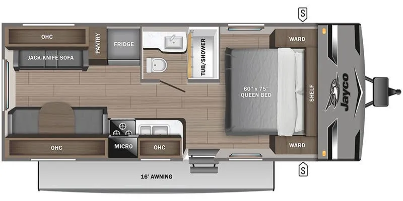 Jayco Jay Flight 212QB floor plan