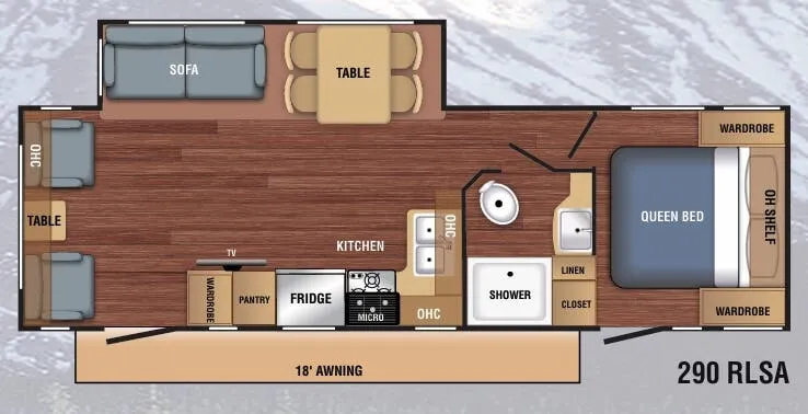 Braxton Creek LX 290RLSA floor plan