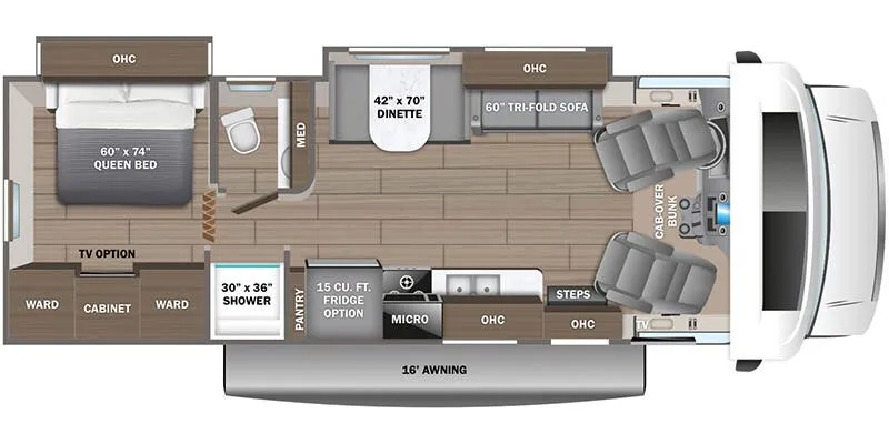 2026 Jayco Greyhawk 29MV - Floor plan