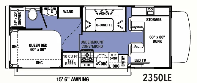 Forest River Sunseeker LE 2350LE floor plan