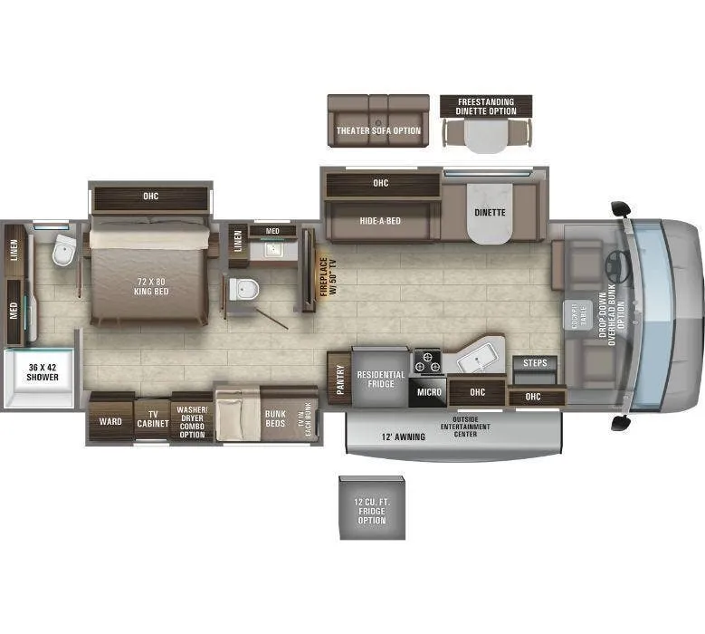 Entegra Coach Emblem 36T floor plan