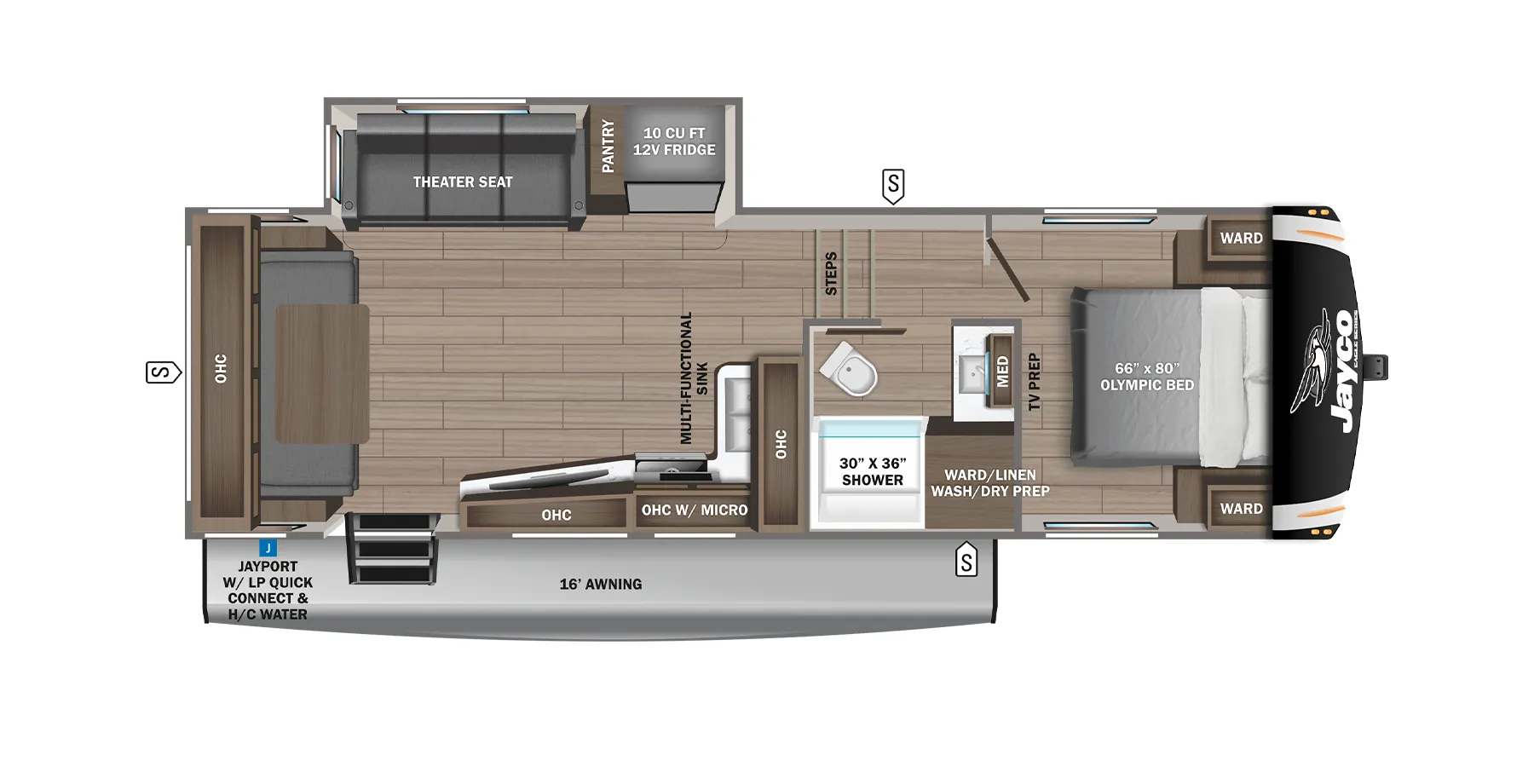 Jayco Eagle HT 25RUC floor plan