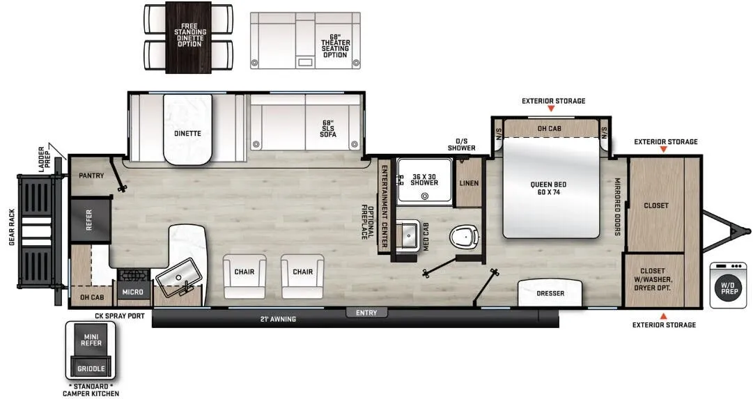 Coachmen Catalina Legacy Edition 303RKDS floor plan