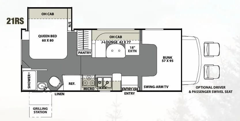 Coachmen Freelander 21RS floor plan