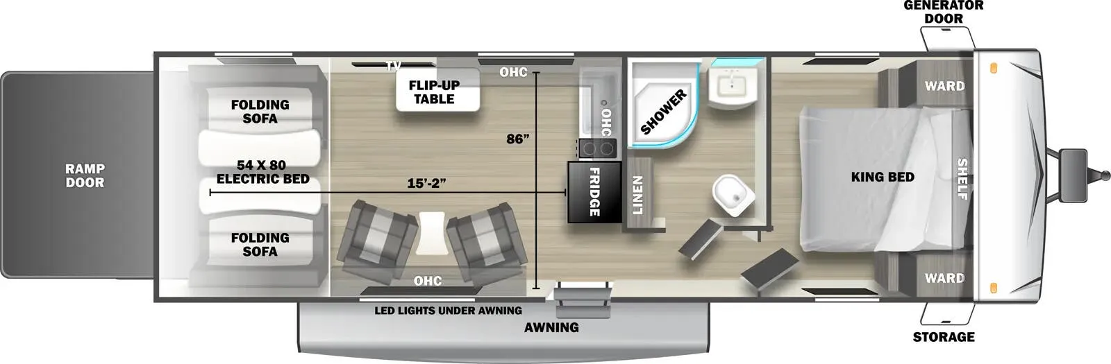 Forest River Shockwave 2750RLX floor plan