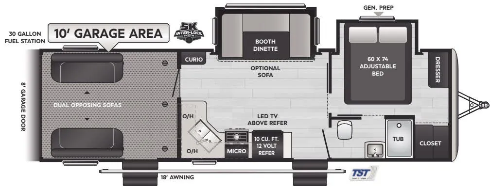 Keystone Fuzion Impact 29V floor plan