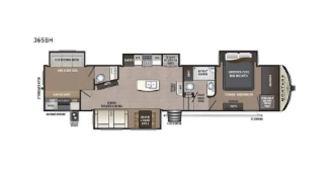 Keystone Alpine 3220RL floor plan
