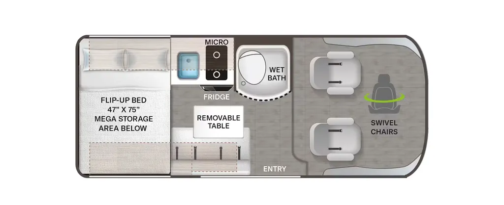 2026 Thor Motor Coach Scope 18Z floor plan