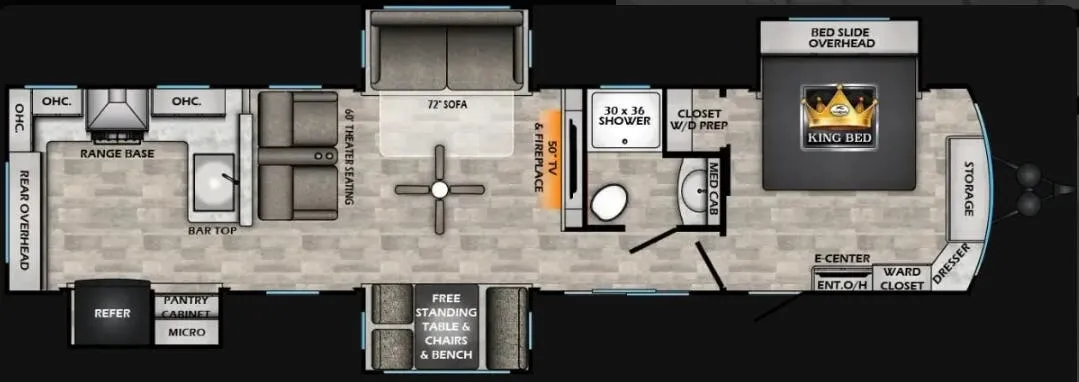 CrossRoads Hampton 380RKS floor plan