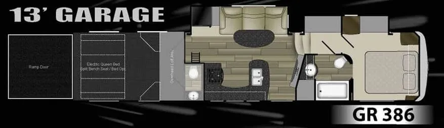 Heartland Gravity 386 floor plan