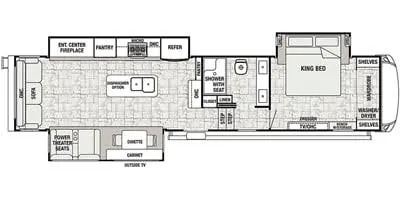 2019 Forest River Cedar Creek Champagne Edition 38EL - Floor plan
