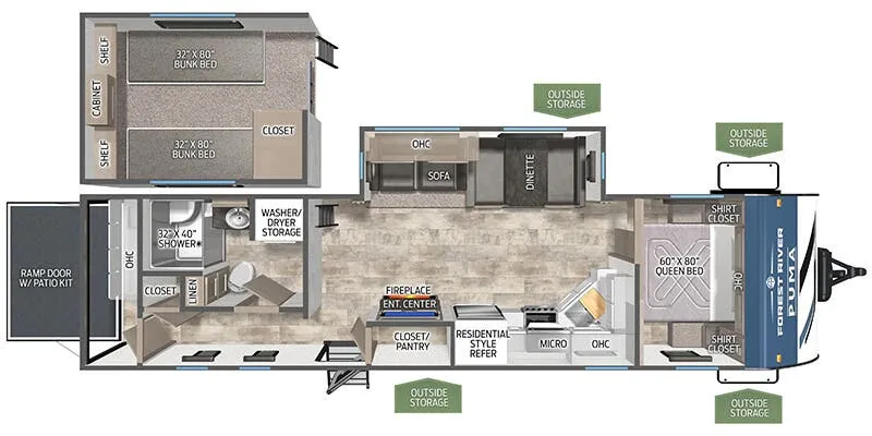 Palomino Puma 345BHL floor plan