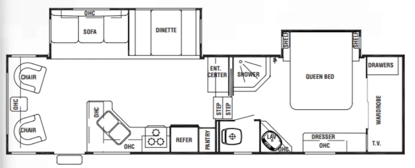 2004 Forest River CEDAR CREEK SILVERBACK 29LRLBS - Floor plan