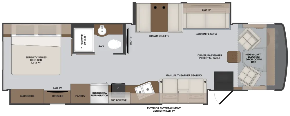 2024 Holiday Rambler Eclipse 35R - Floor plan