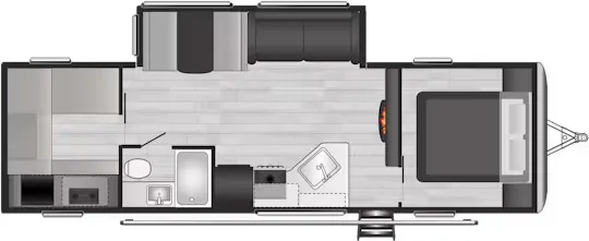 Keystone Springdale 298BH floor plan
