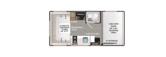 Thor Motor Coach Echelon LC19 floor plan