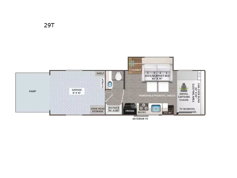 2025 Thor Motor Coach Outlaw 29T floor plan