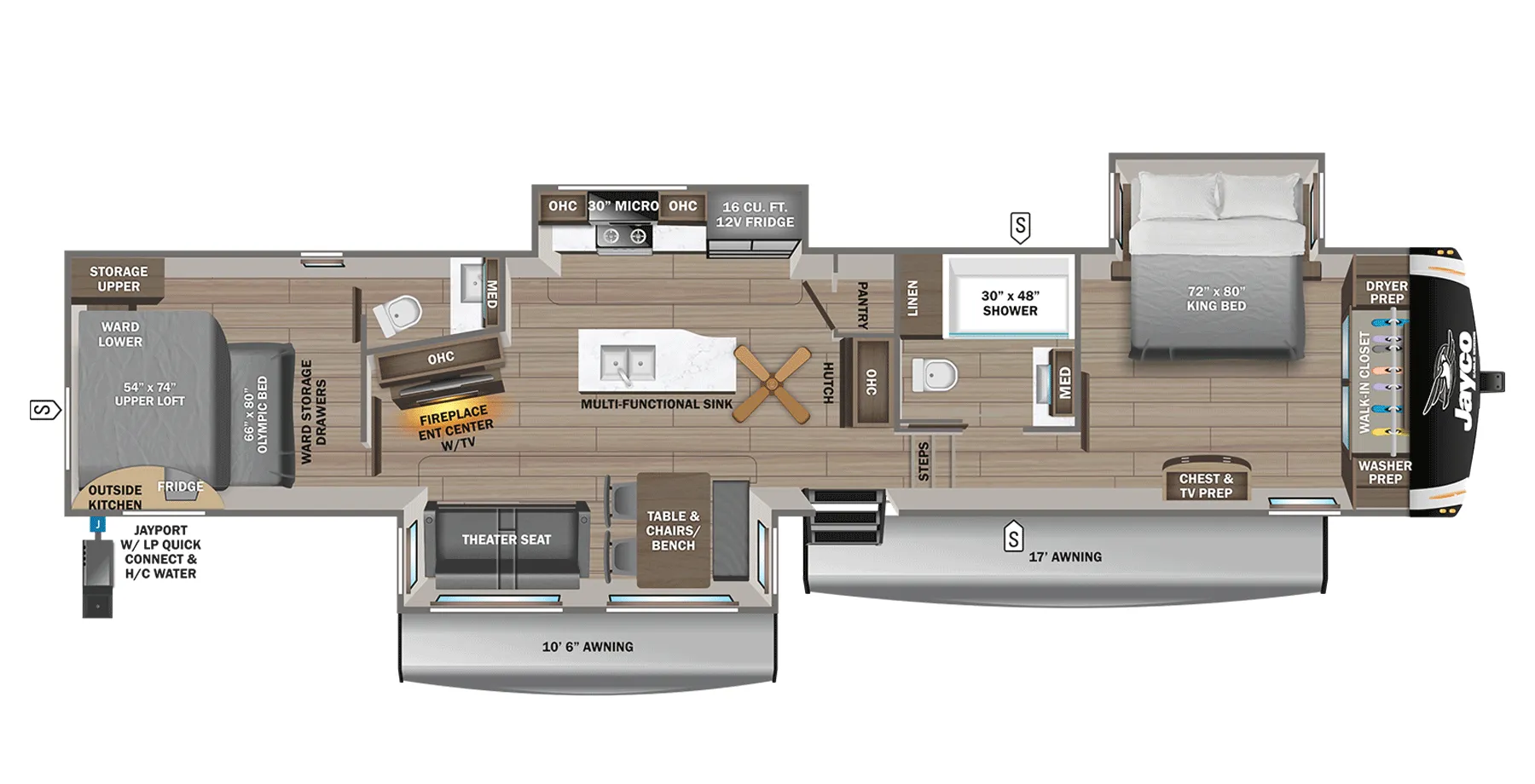 Jayco Eagle 360DBOK floor plan