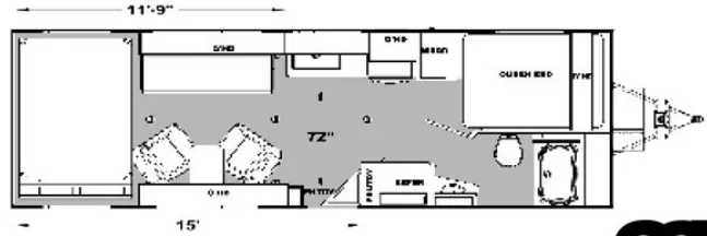 Eclipse Stellar 23SB floor plan