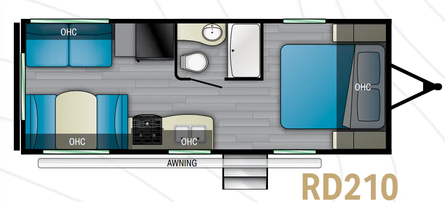 Heartland Pioneer RD210 floor plan