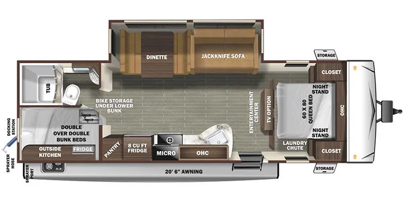 2022 Starcraft Super Lite 261BH floor plan