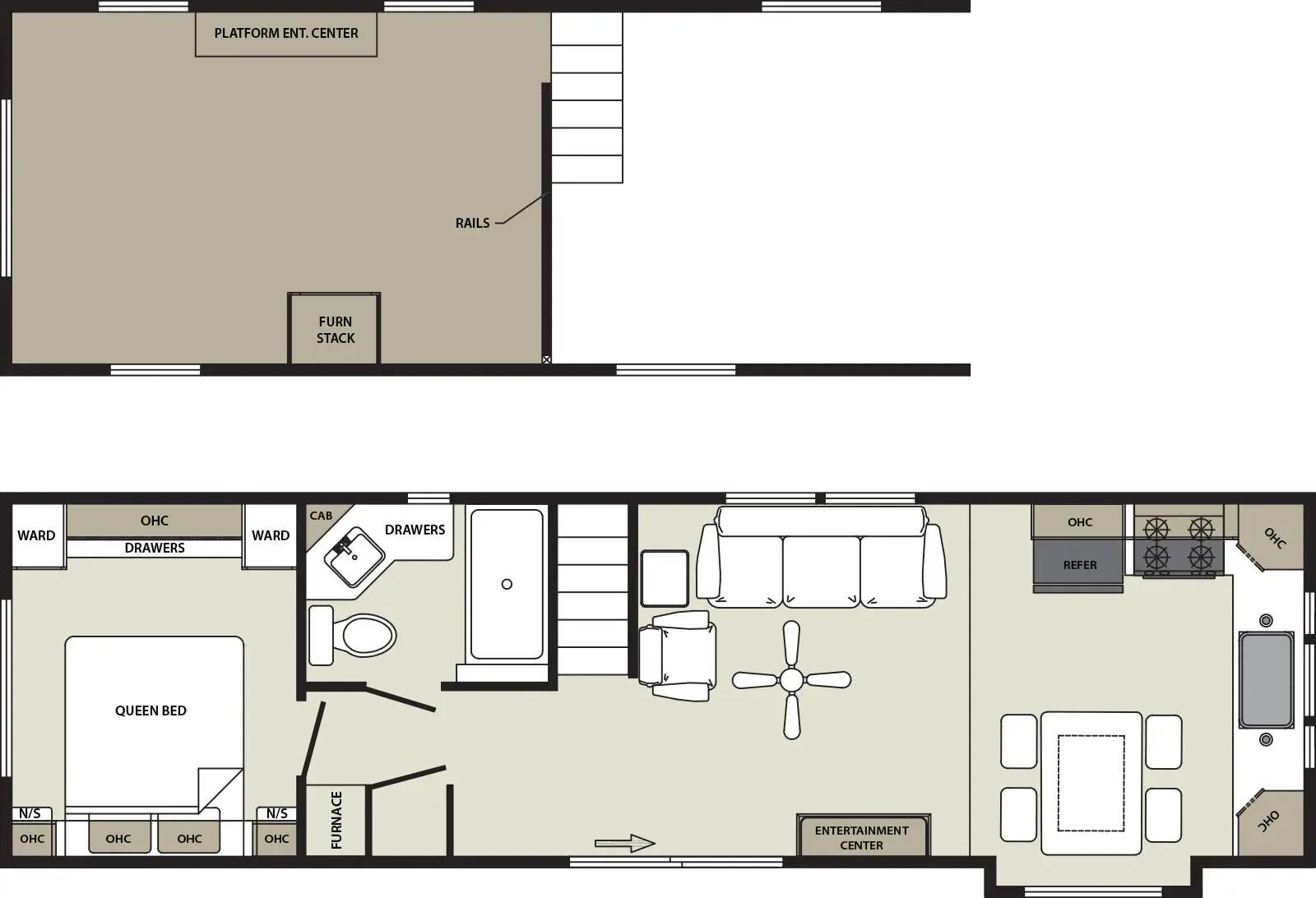 Forest River Quailridge 40FKL floor plan