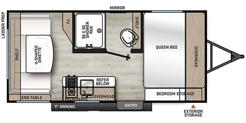 2024 Coachmen Catalina Summit Series 7 154RDX - Floor plan