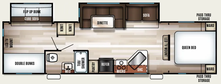 Forest River Cherokee 294BH floor plan
