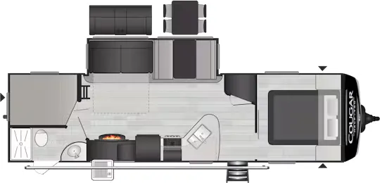 Keystone Cougar Half-Ton 29BHSWE floor plan