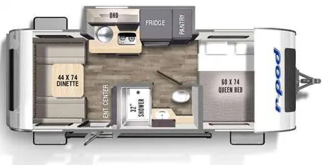 Forest River R-Pod RP-190C floor plan
