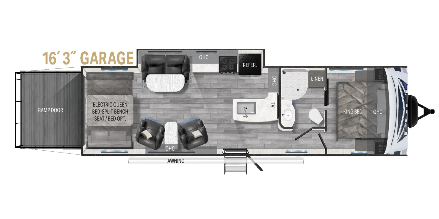Heartland Fuel Travel Trailer F-287 floor plan