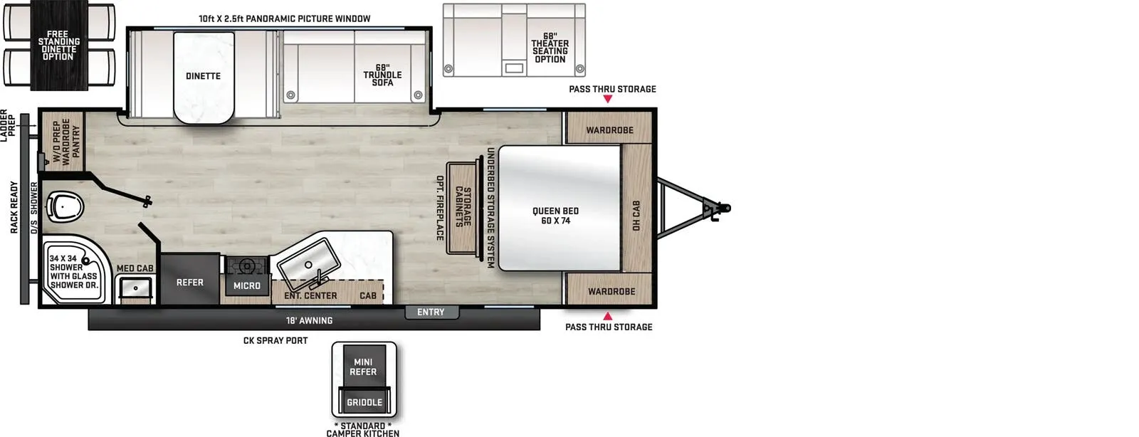 2026 Coachmen Catalina 243RBS - Floor plan