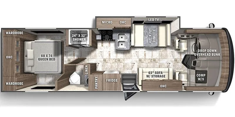 Coachmen Pursuit 29XPS floor plan