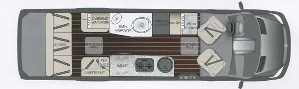Airstream Interstate Grand Tour BASE floor plan
