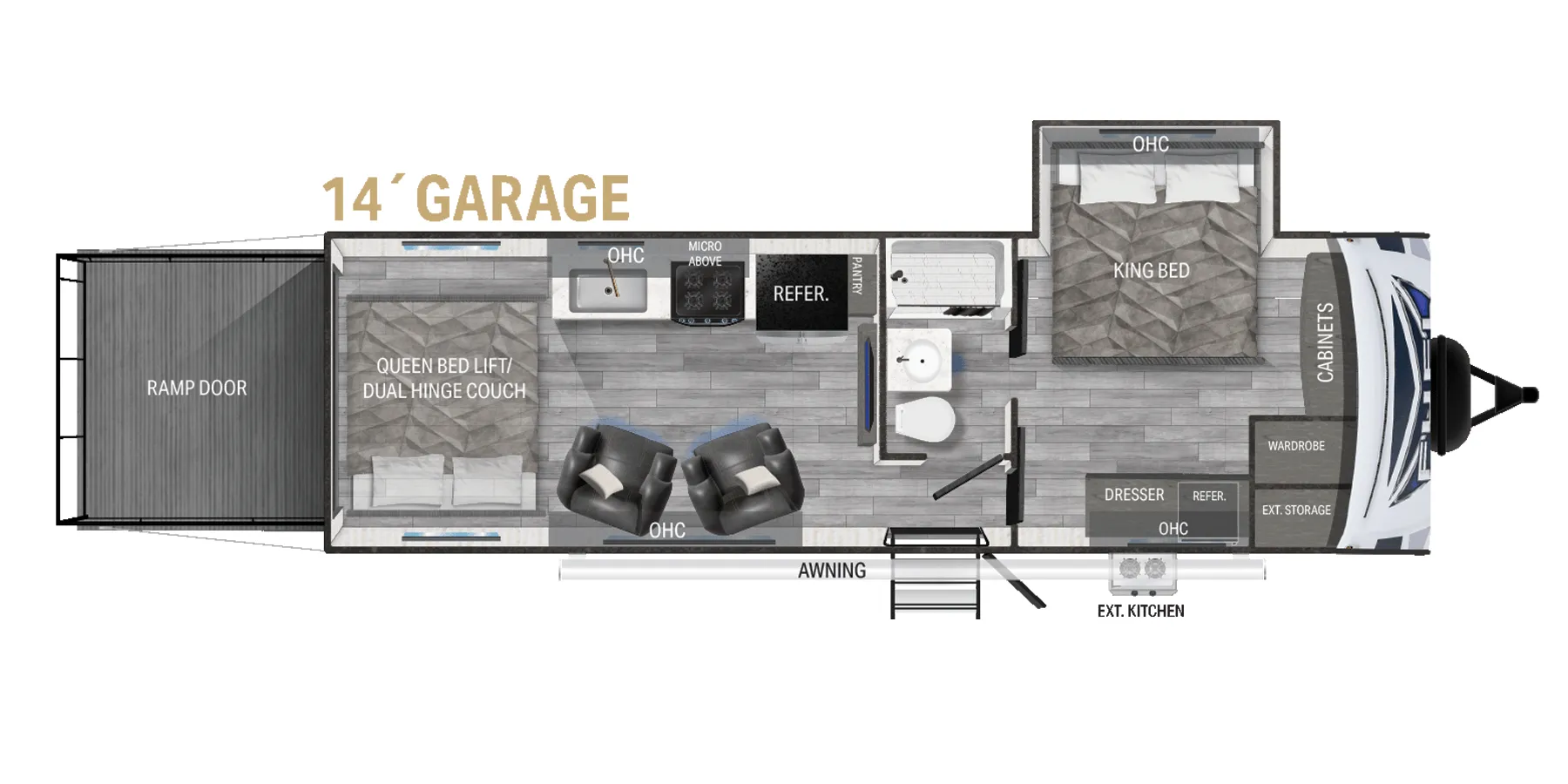 Heartland Fuel Travel Trailer F-260 floor plan