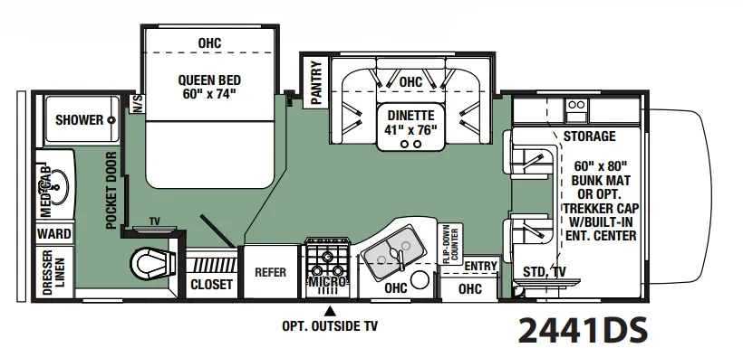 Forest River Forester 2441DS floor plan
