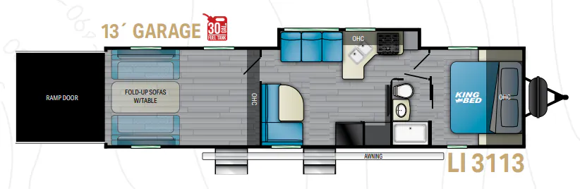 Heartland Lithium 3113 floor plan