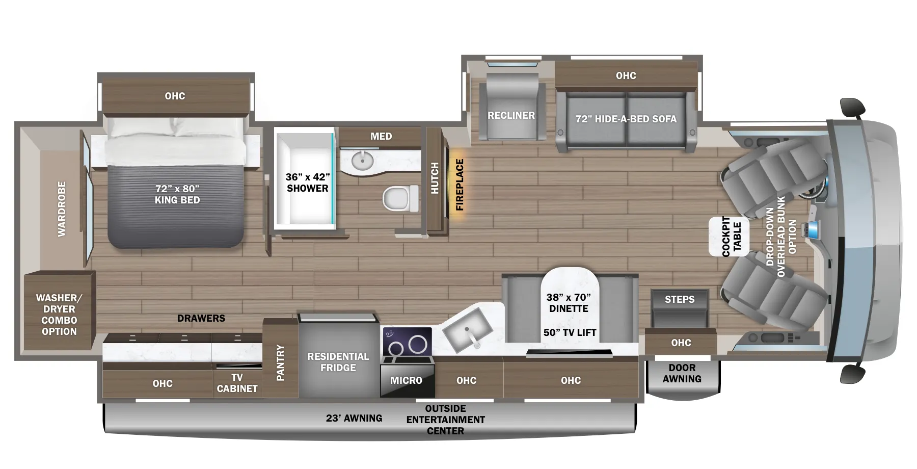 Jayco Precept Prestige 36H floor plan