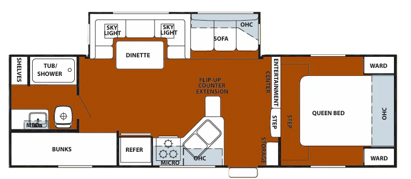 Forest River Cherokee 235B floor plan