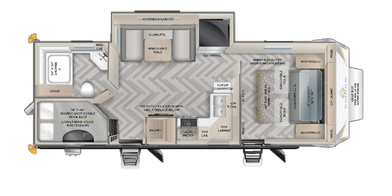 2023 Ember RV Touring Edition 24MBH - Floor plan