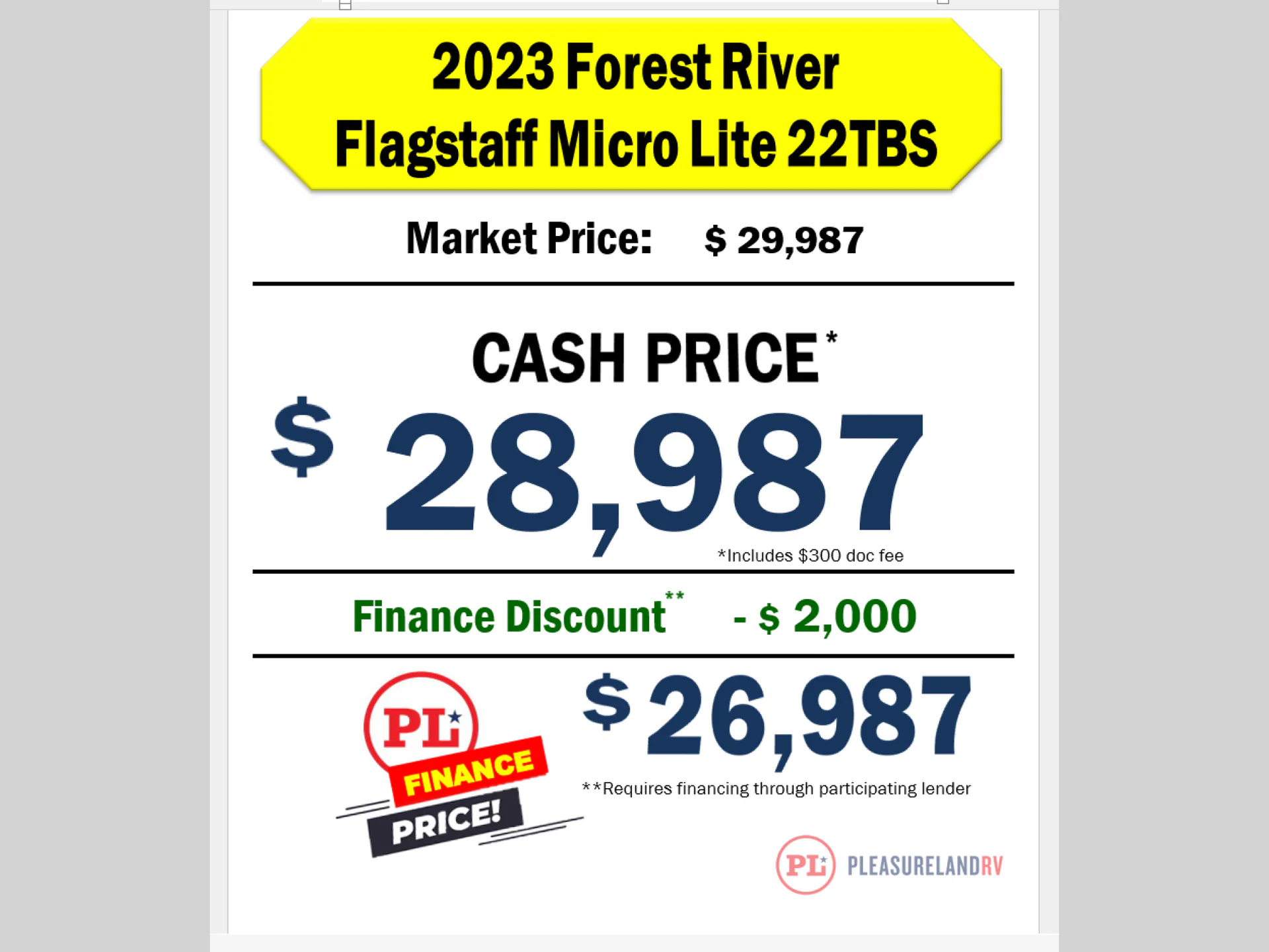 2023 Forest River Flagstaff Micro Lite 22TBS - Photo 3