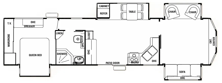 Forest River Cedar Creek Cottage 40CFD floor plan