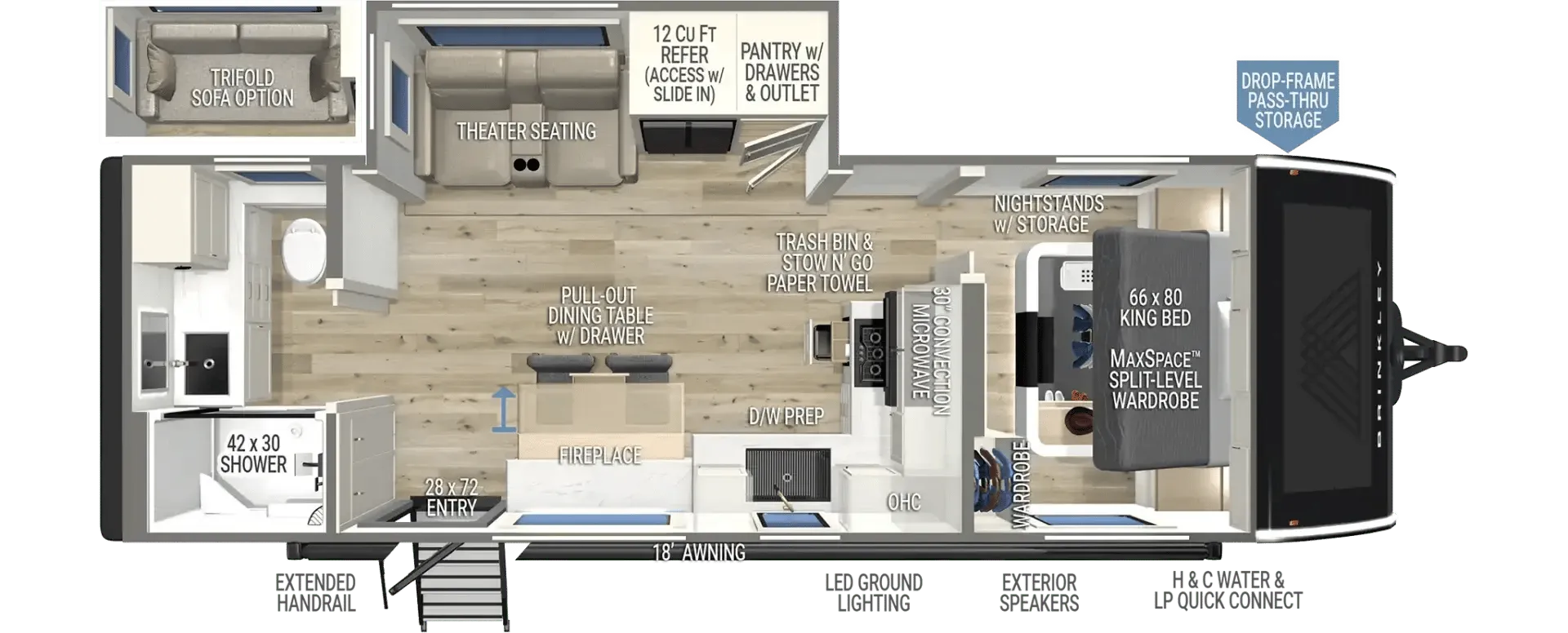 2026 Brinkley Model I 265 - Floor plan