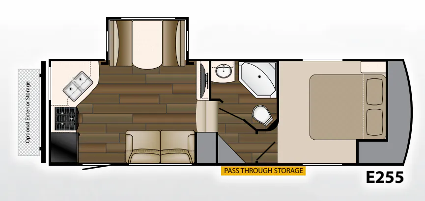 Heartland ElkRidge Xtreme Light E 255 floor plan